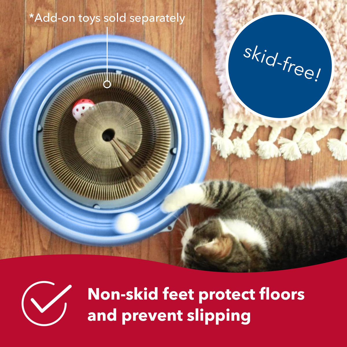 Coastal Pet Turbo Scratcher Cat Toy - Cardboard Cat Scratcher Pad with Cat Toy Ball Track and Catnip (1 Pack)