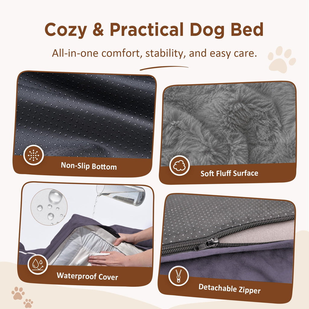 Comfort Expression Waterproof Orthopedic Dog Beds for Extra Large Dog