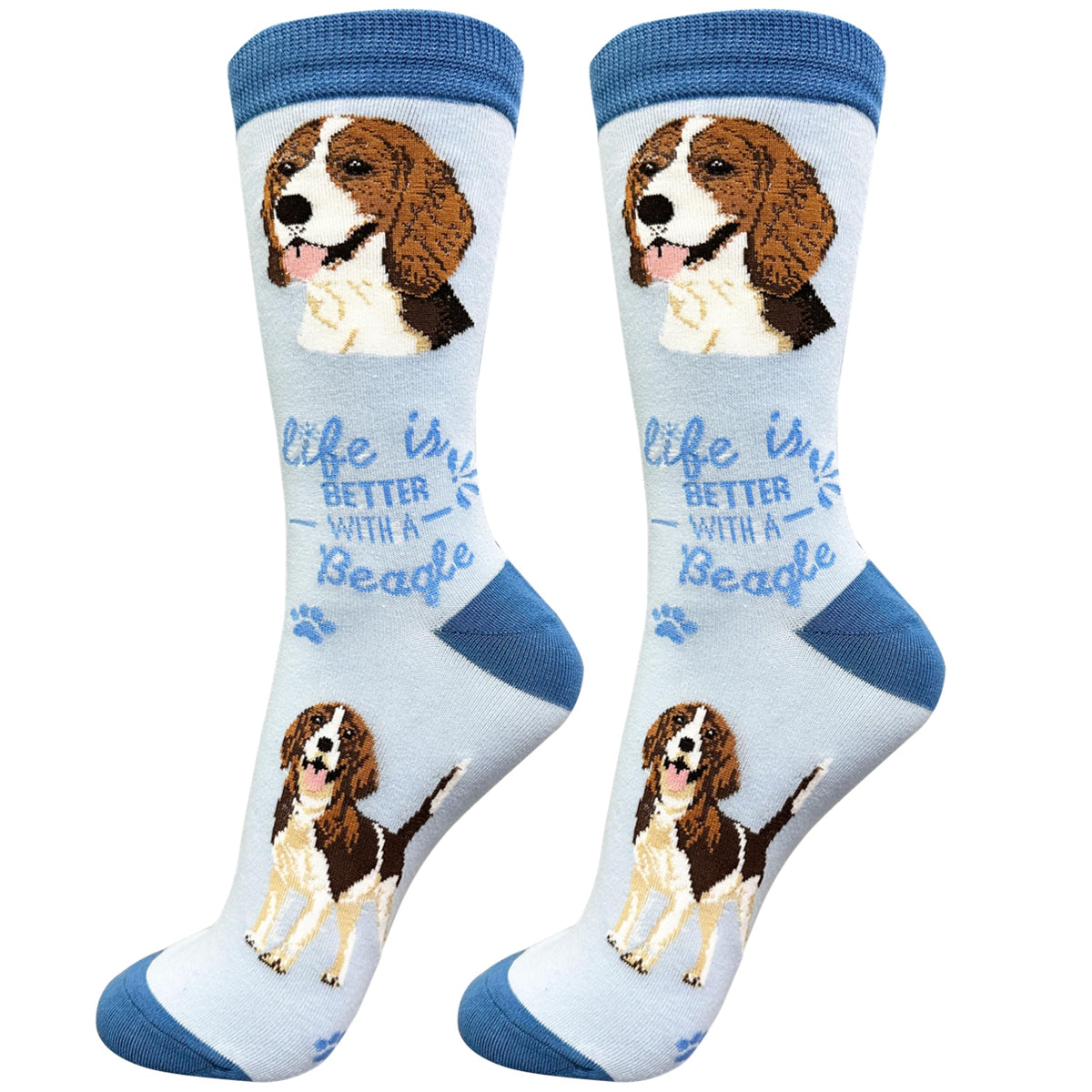 E&S Pets Pet Lover Socks - Dog Socks - Cat Socks - Fun Pet Lover Gifts - Cute Crew Socks - Unisex Novelty Socks - One Size Fits Most (Australian Cattle Dog)