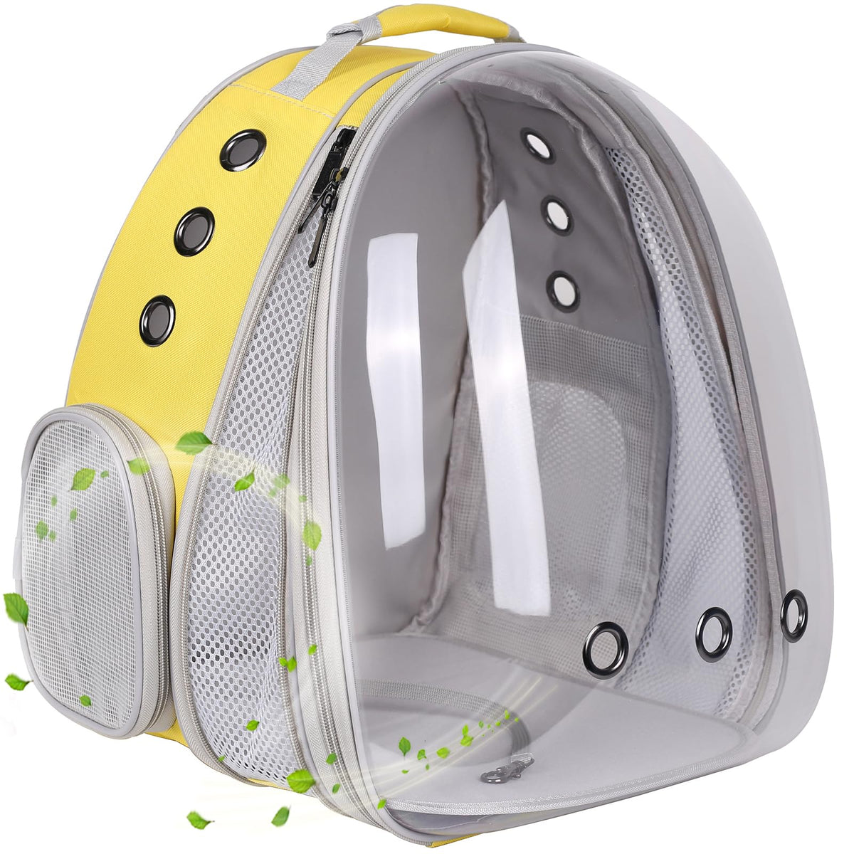 Large Cat Backpack Carrier, 20 Pounds Cat Carry Bookbag, Space Capsule Astronaut Clear Bubble Front Extension to Transport Small Puppy Bunny