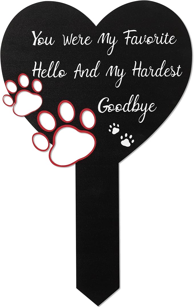BUoonyer Stake Graves Cemetery Decorations - Sister Metal Memorial Grave Markers, Girls Heart Graveyard Sympathy Plaque, Dove Remembrance Graveside Burial Decor Sign for Outside Yard Garden