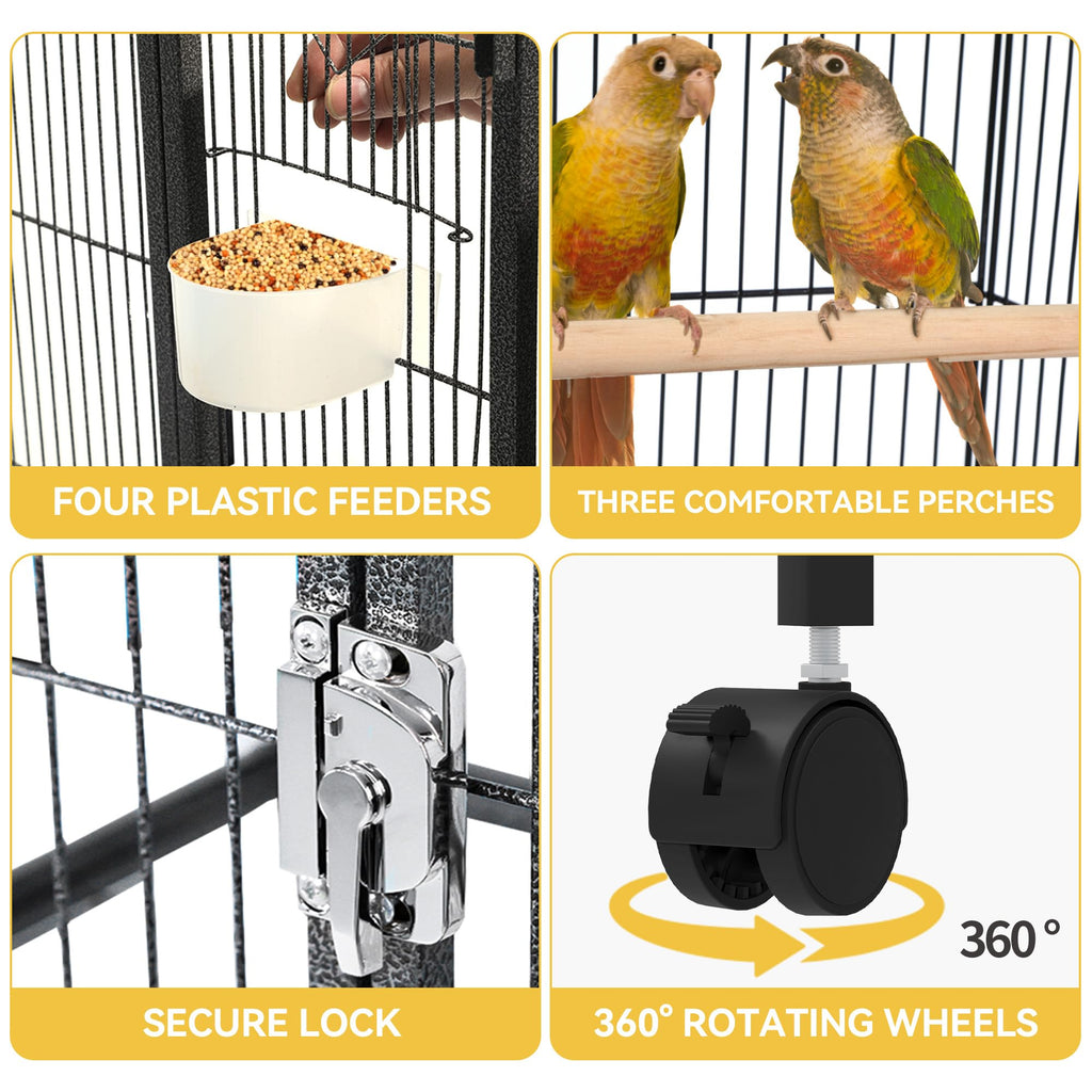 DWVO 41-inch Metal Bird Cage