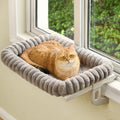 Zoratoo Cloud-Soft Cat Window Perch,Zipper Design Cat Seat with Metal Frame