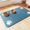 Pet Feeding Mat-Absorbent Pet Placemat for Food and Water Bowl, with Waterproof Rubber Backing, Quick Dry Water Dispenser Mat for Dog and Cat (20"x12", Beige)