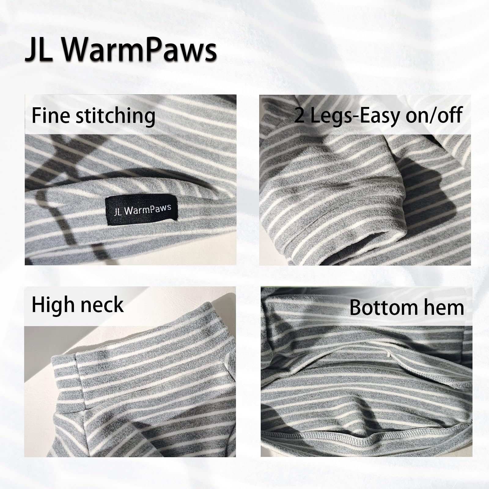JL WarmPaws Sphynx Cat Clothes Fleece Cats&Small Dogs Pullover Sweater