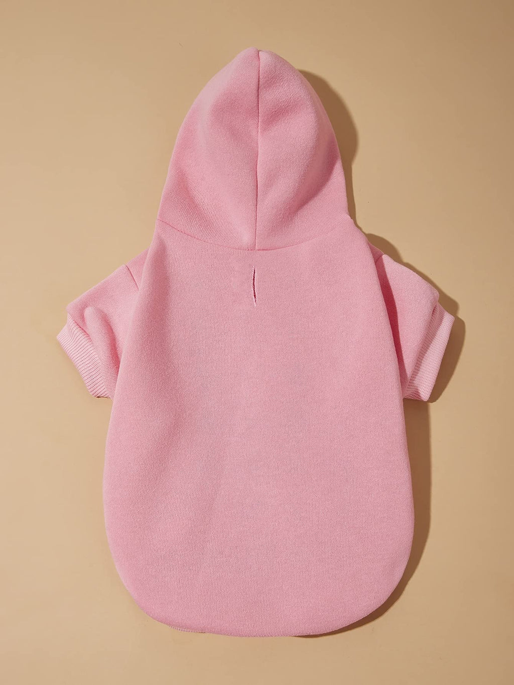 QWINEE Basic Dog Hoodie Sweatshirt Puppy Sweater Warm Cat Costumes Pet Clothes for Chihuahua Puppy Kitten Small Medium Dogs Light Pink X-Small