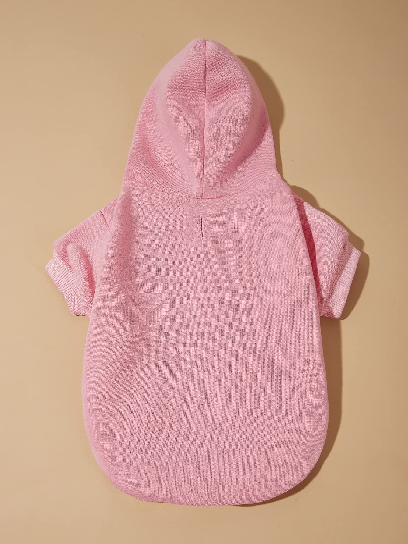 QWINEE Basic Dog Hoodie Sweatshirt Puppy Sweater Warm Cat Costumes Pet Clothes for Chihuahua Puppy Kitten Small Medium Dogs Light Pink X-Small