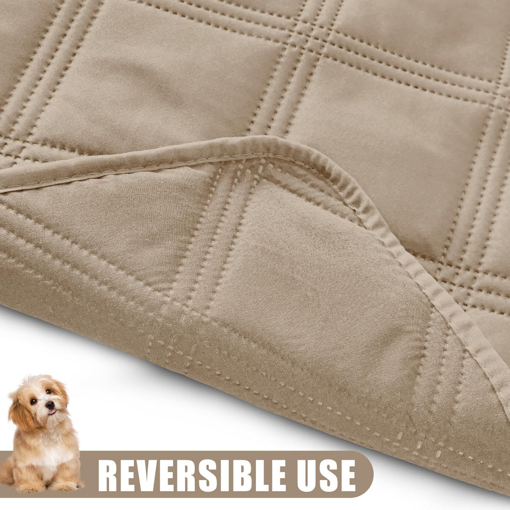 Smiry Waterproof Dog Bed Cover, Reversible Pet Blanket for Sofa Couch