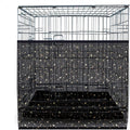 WOOPSOO Large Bird Cage Net Cover, Bird Cage Seed Catcher, Universal Adjustable Bird Cage Skirt Cover Birdcage Nylon Seed Mesh Net Cover for Round Square Cages