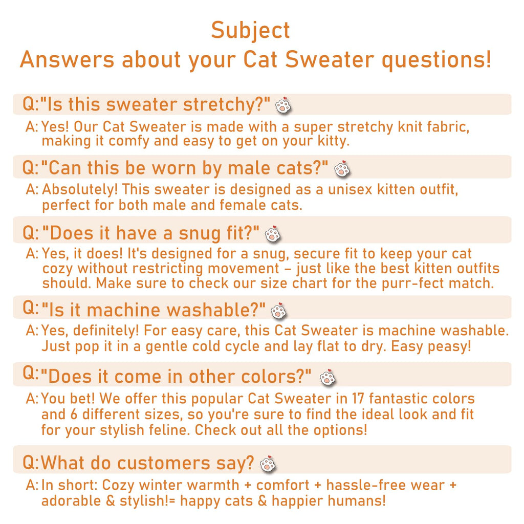 Jnancun Cat Sweater Stretchy,19 Colors,6 Sizes,Snug Winter (Green, X-Small, Vest)