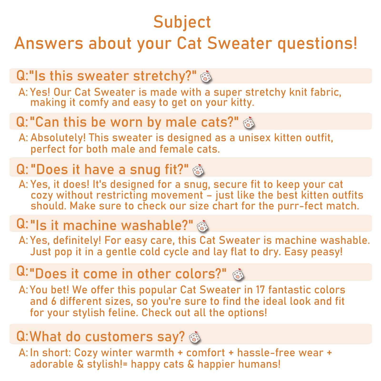 Jnancun Cat Sweater Stretchy,19 Colors,6 Sizes,Snug Winter (Dark Gray, Small, Vest)