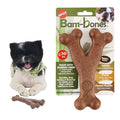 SPOT Bam-Bones Wishbone Dog Chew Toy, Bamboo Fiber Blend, Non-Splintering Durable Chew for Light to Moderate Chewers, Adult Dogs & Teething Puppies 10–30 lbs, Bacon Flavor, 5.25 in