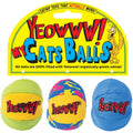 Yeowww! Catnip My Cats Balls Toys for Cats - 3-Pack - Durable Cotton Twill - Made in the USA - Stuffed with Organically Grown Catnip