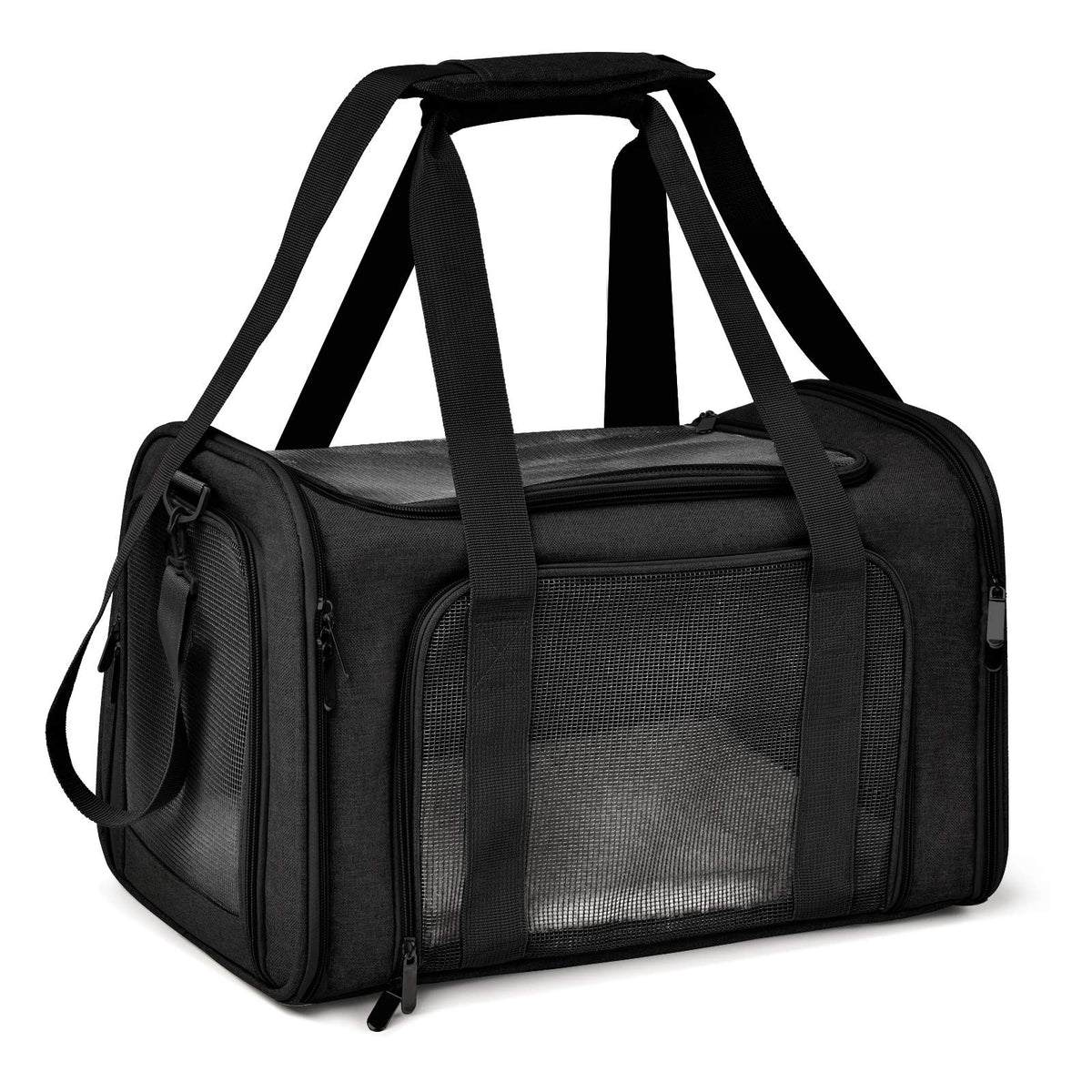 Henkelion Pet Carrier for Small Medium Cats Dogs Puppies up to 15 Lbs, TSA Airline Approved, Soft Sided, Collapsible Travel - Pink