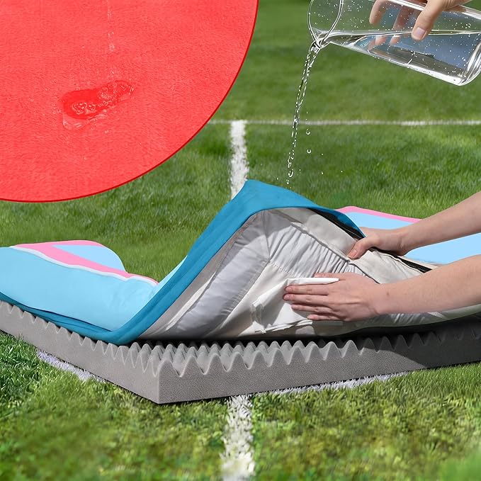 Comfort Expression Orthopedic Dog Bed for Extra Large Dogs 45x35 Inch, Waterproof Egg Crate Foam XL Pet Bed with Removable Bolsters, Dog Couch with Washable Cover & Non-Slip Bottom, Atlanta