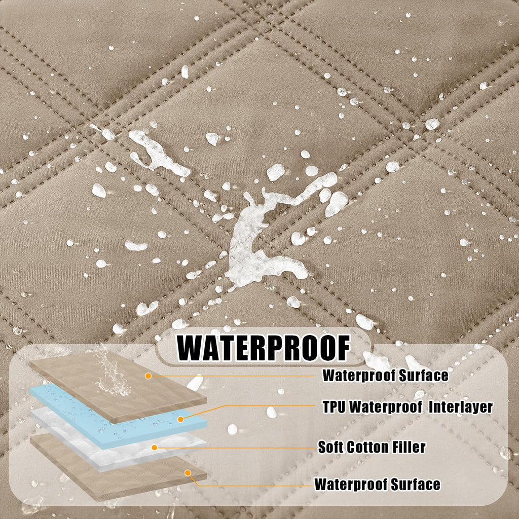 Smiry Waterproof Dog Bed Cover, Reversible Pet Blanket for Sofa Couch