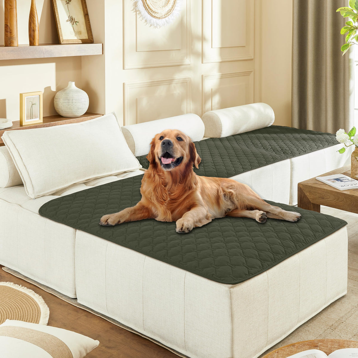 gogobunny Waterproof Blanket for Dogs，Couch Covers for Sectional Sofa