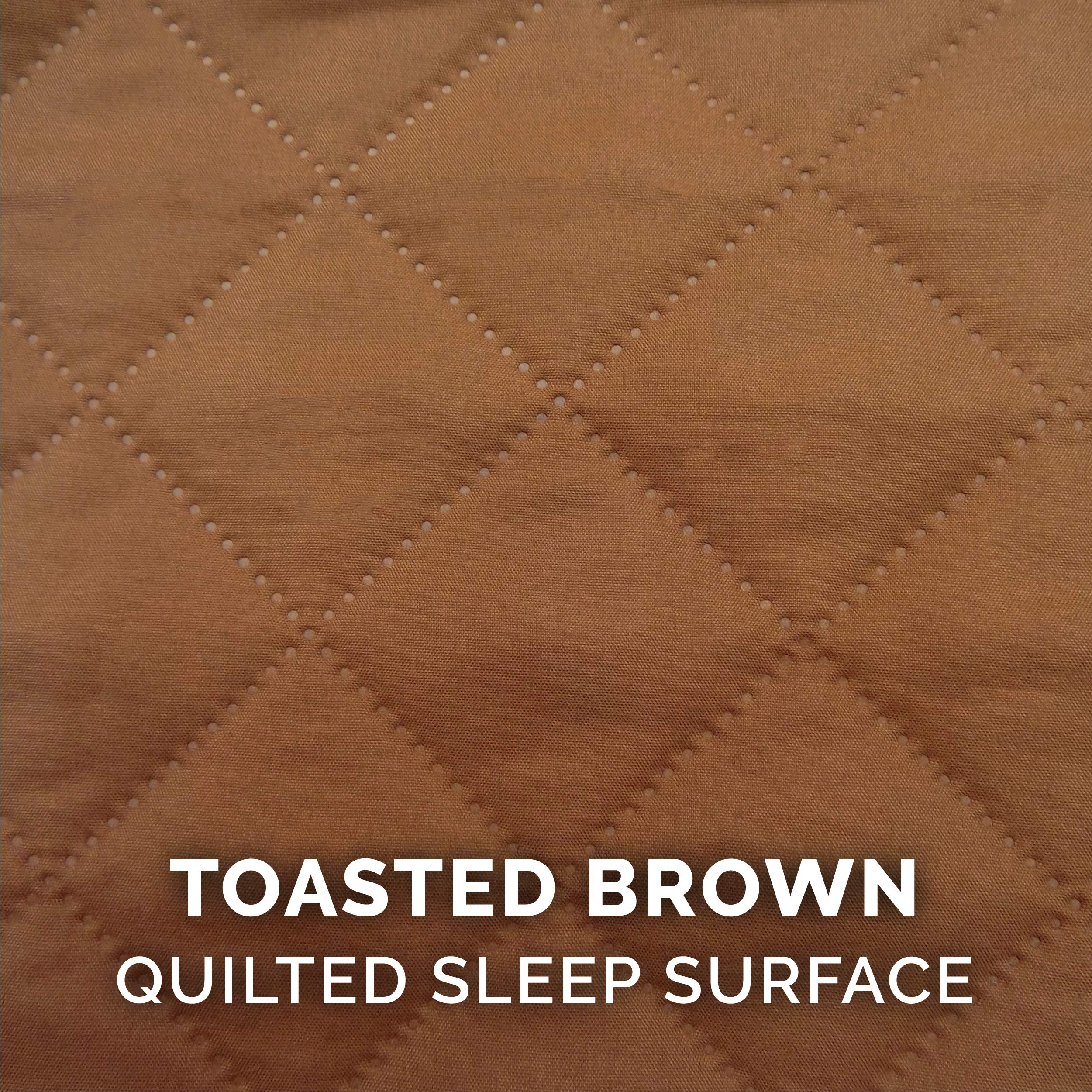 Furhaven Orthopedic Dog Bed for Large Dogs w/ Removable Bolsters & Washable Cover, For Dogs Up to 125 lbs - Quilted Sofa - Toasted Brown, Jumbo Plus/XXL