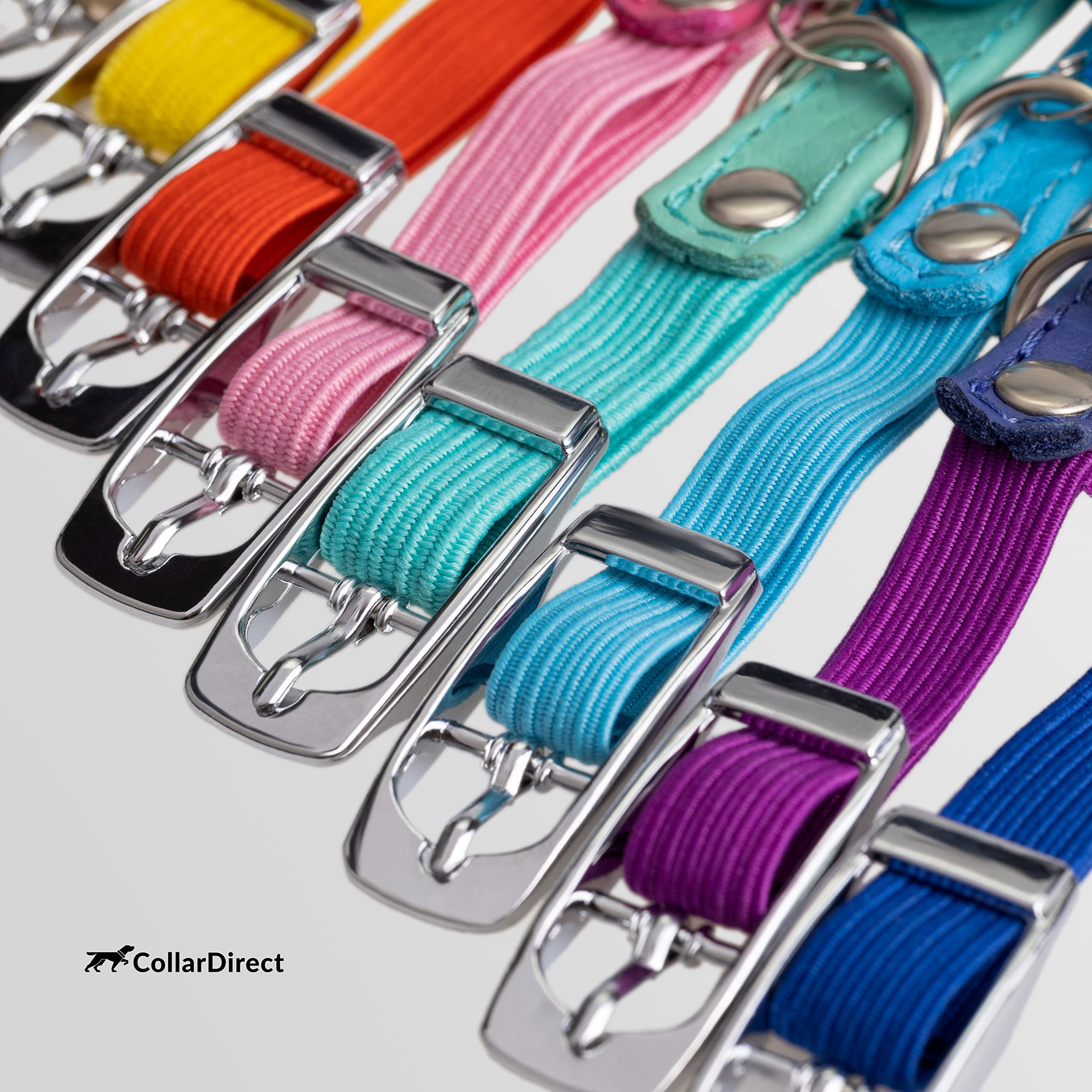 Soft Leather Cat Collar with Safety Elastic Strap