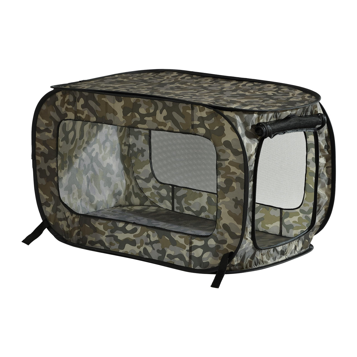 Portable Collapsible Pop Up Kennel, 36" L x 22" W x 22" H, Red