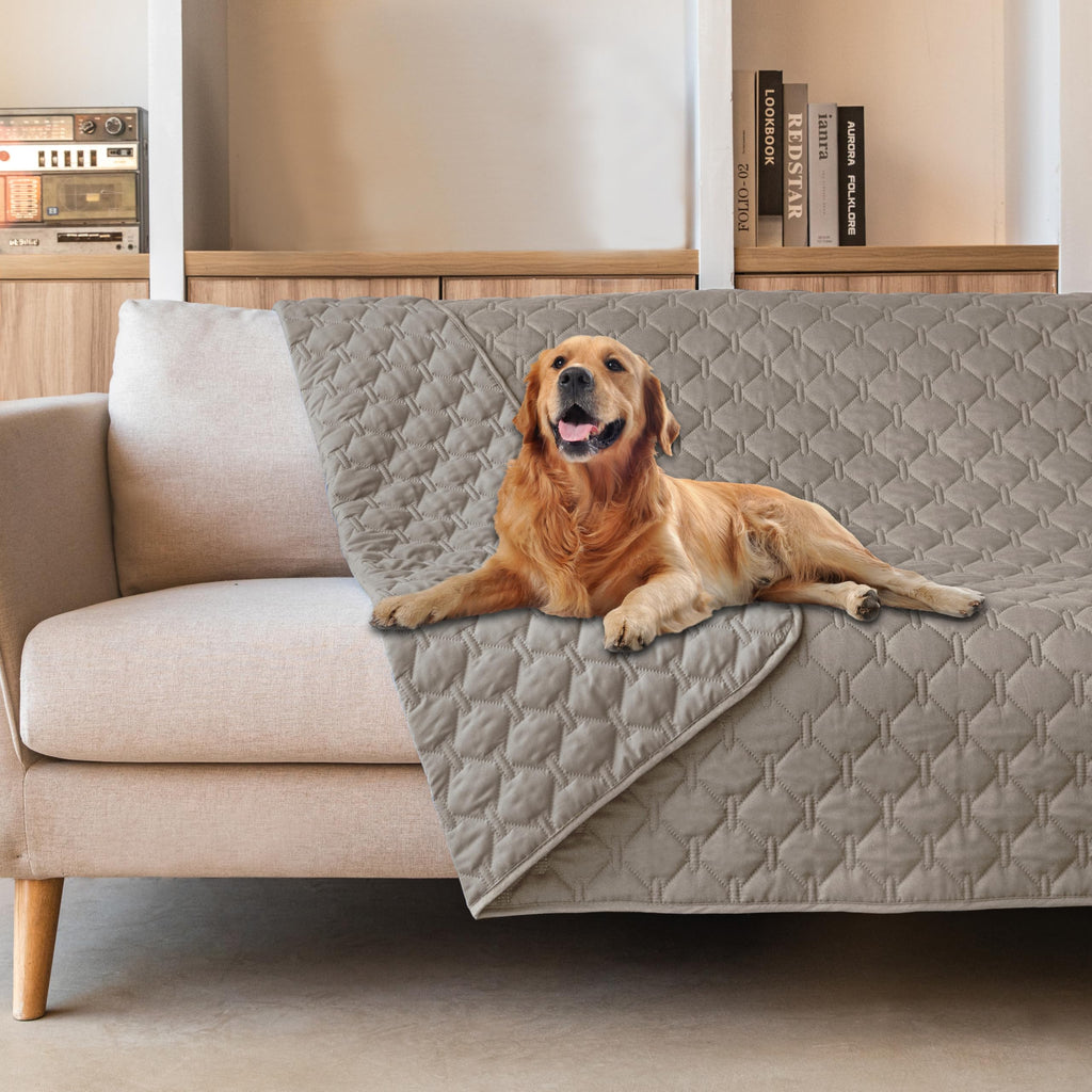 gogobunny 3X Stronger Waterproof Pet Blanket, Scratch Proof Furniture Protector for Dogs Cats, Reversible Cover 82x120 Inch — 82x102 Inch (Pack of 1)