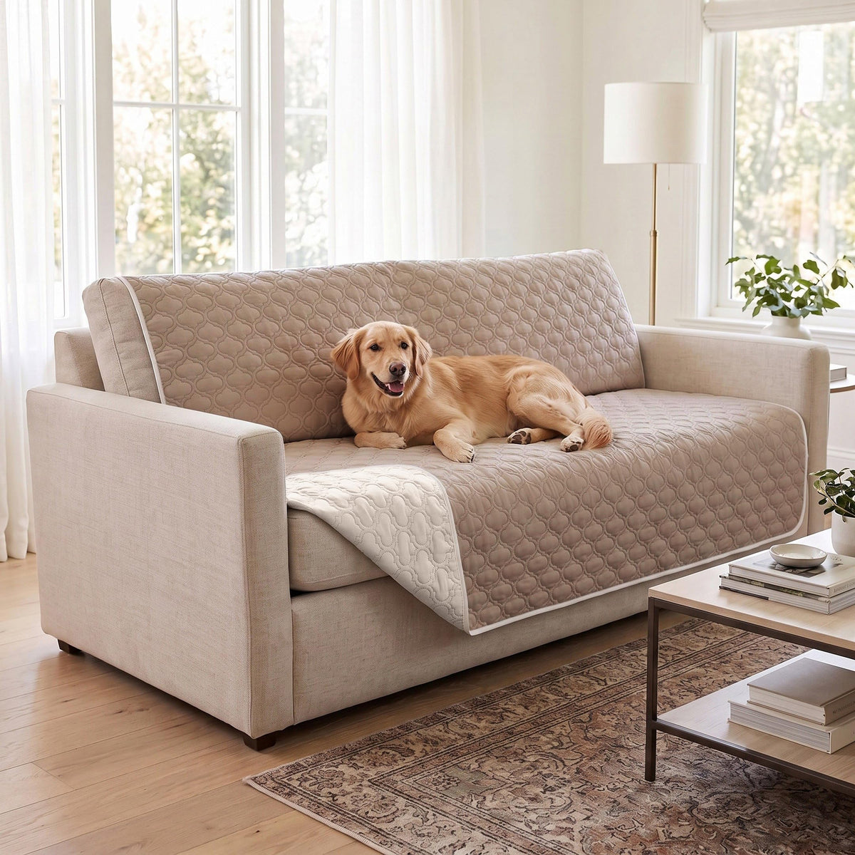 Bigbeer Waterproof Couch Cover - Washable Dog & Pet Furniture Protector