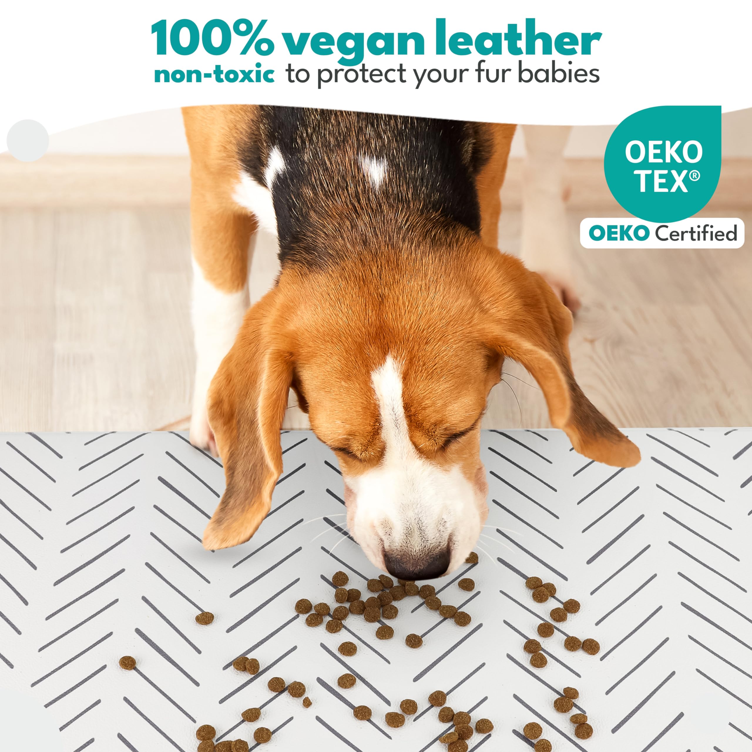 NALALAS Dog Mat for Food and Water, Cat Feeding Mat | Waterproof Dog Bowl Mat | Non-Slip Pet Food Mat for Floors | Pet Mats for Food and Water | Easy to Clean