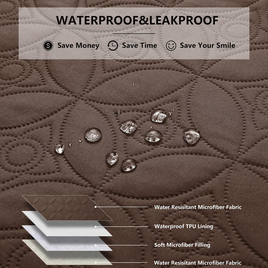 Tuffeel Waterproof Couch Cover for Dogs - Washable Pets Furniture Protector
