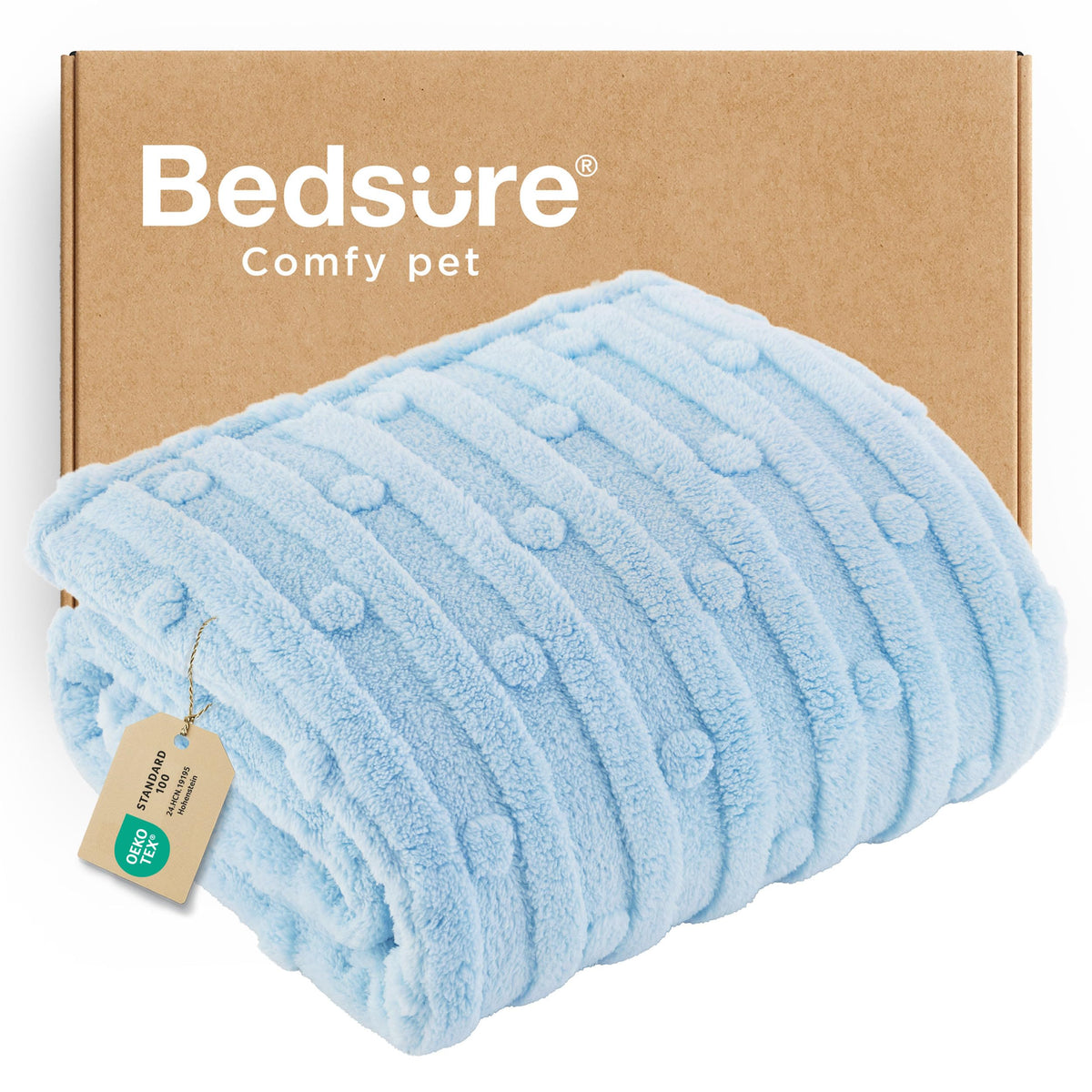 Bedsure Dog Blanket for Small Dogs Puppy and Cats, Soft Fleece, 25x35 inch