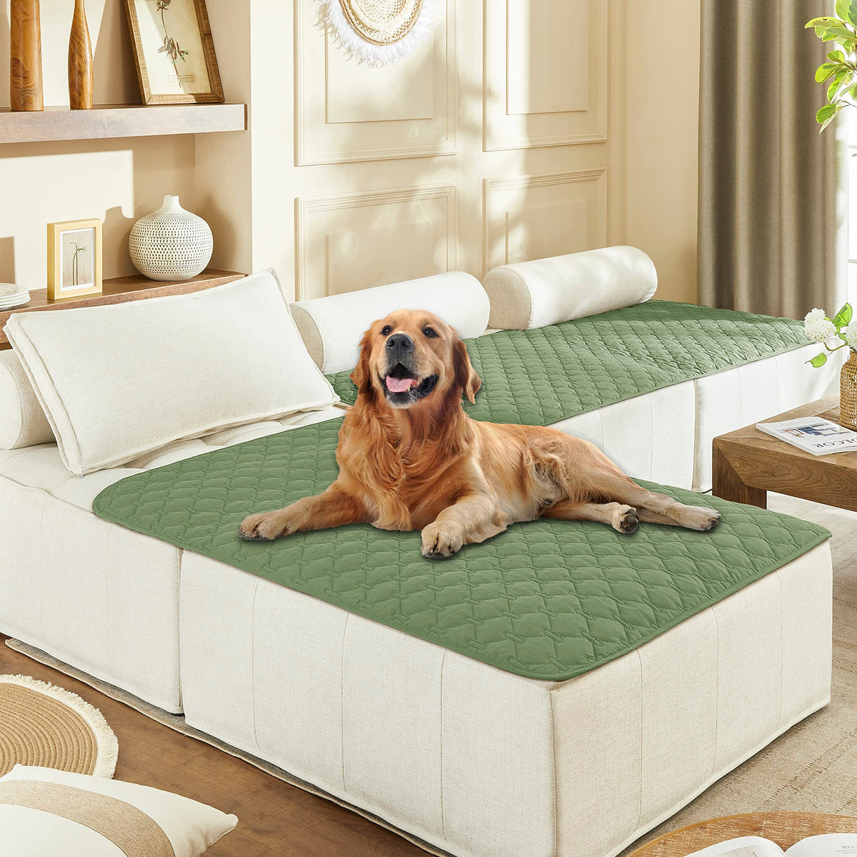 gogobunny Waterproof Blanket for Dogs，Couch Covers for Sectional Sofa