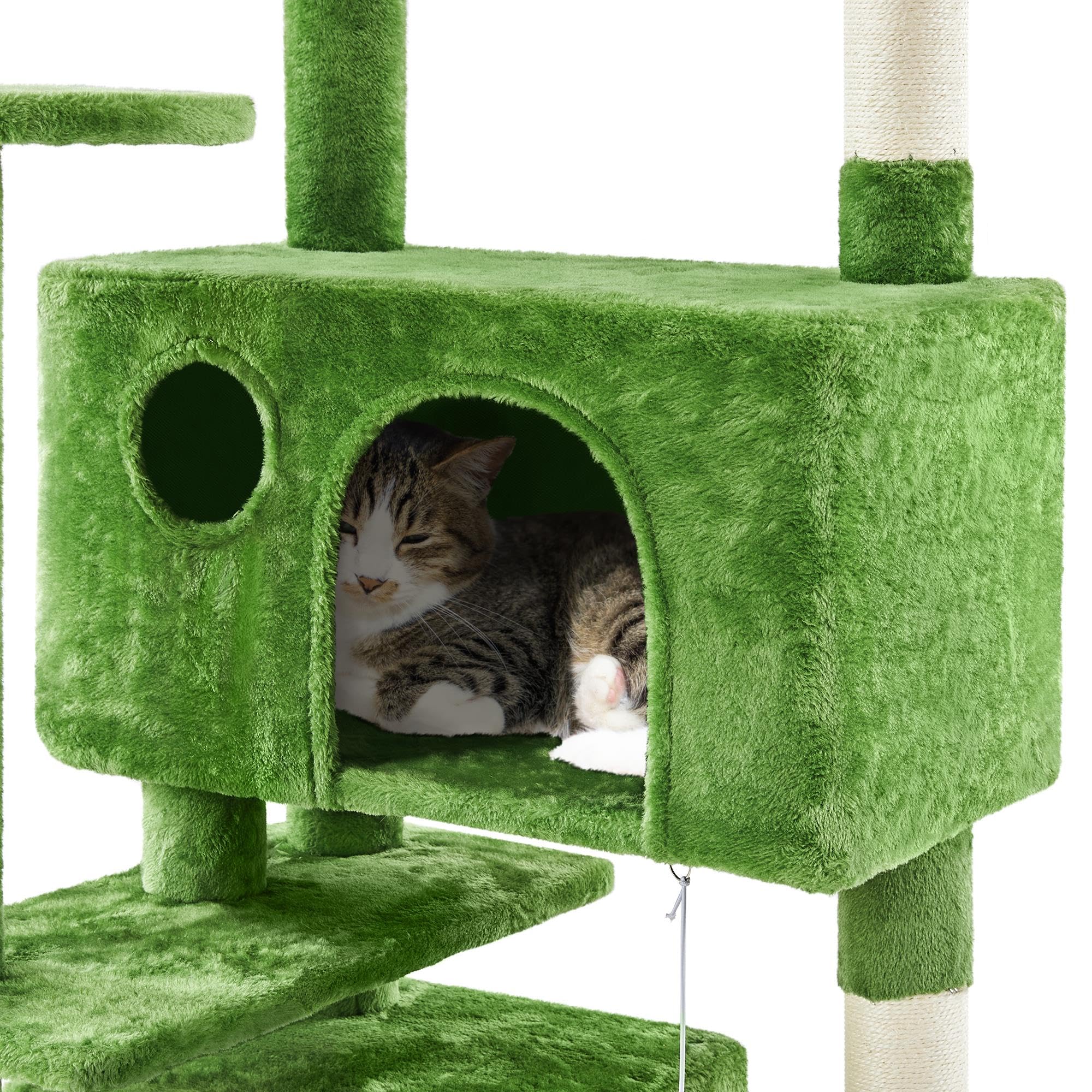 Yaheetech 70in Multi-Level Sturdy Cat Tree, Condo, Sisal Scratching Posts