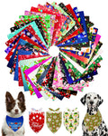 PET SHOW 50 Pack Christmas New Year Dog Bandanas Bulk for Large Dogs
