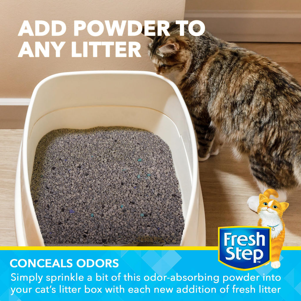 Fresh Step Charcoal Odor Eliminating Cat Litter Box Powder, 15 Oz