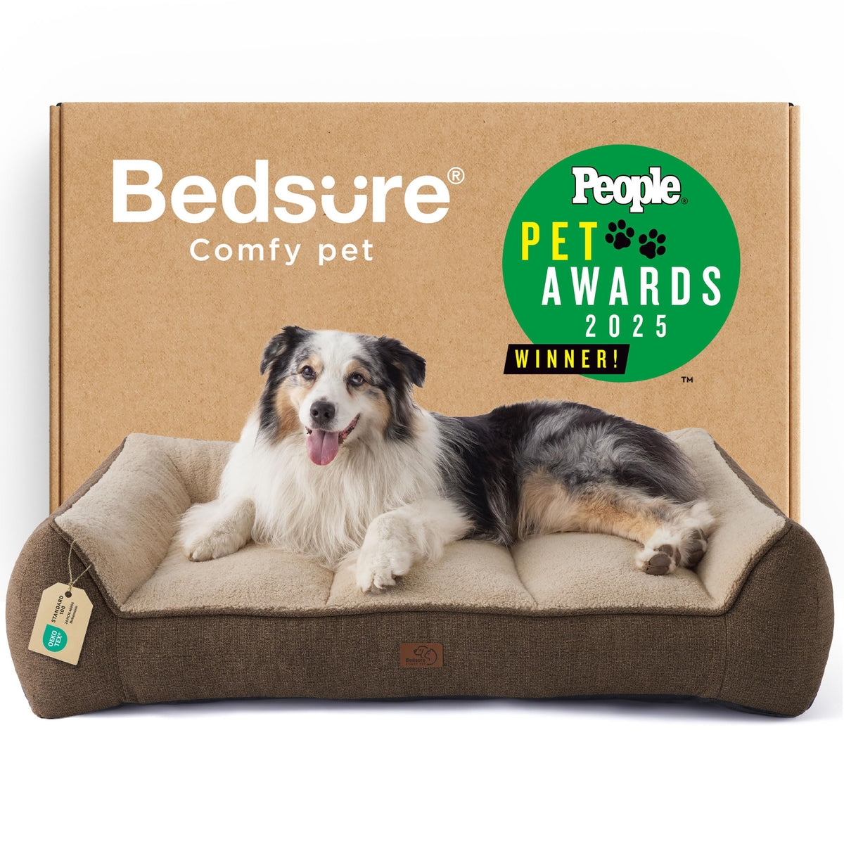 Bedsure SupportMax® Extra Thick Orthopedic Dog Beds Large Sized Dog