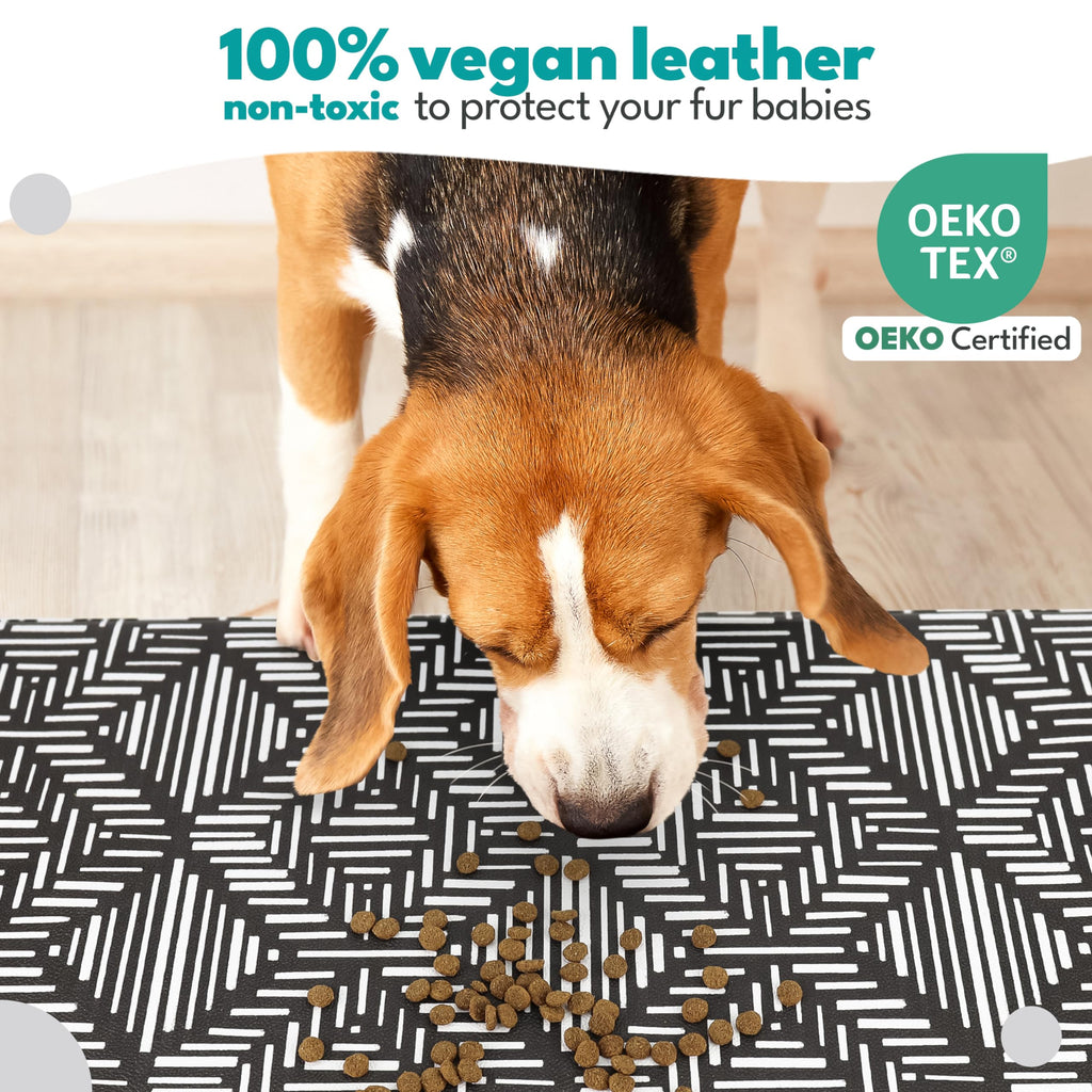 NALALAS Dog Mat for Food and Water, Cat Feeding Mat | Waterproof Dog Bowl Mat | Non-Slip Pet Food Mat for Floors | Pet Mats for Food and Water | Easy to Clean