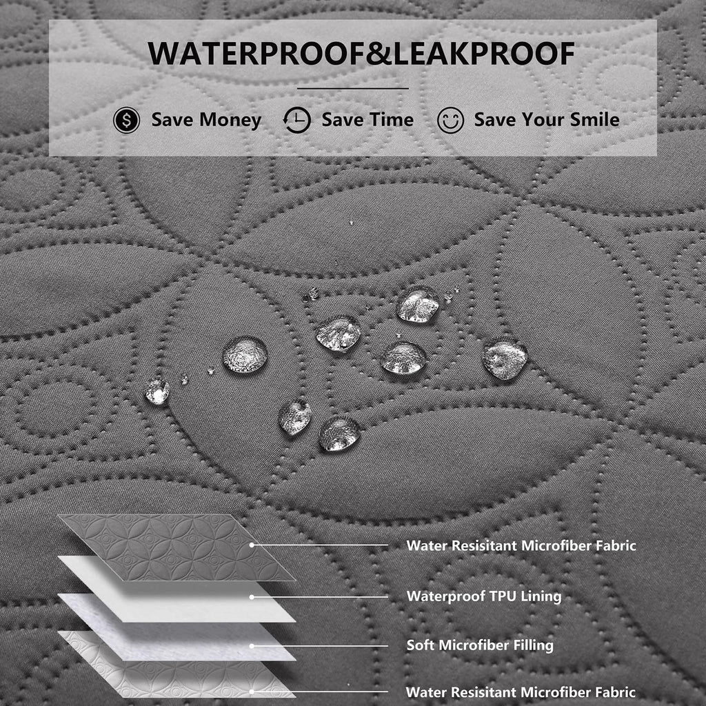 Tuffeel Waterproof Couch Cover for Dogs - Washable Pets Furniture Protector