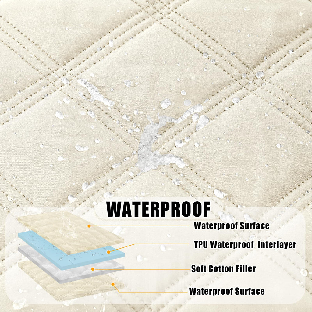 Smiry Waterproof Dog Bed Cover, Reversible Pet Blanket for Sofa Couch