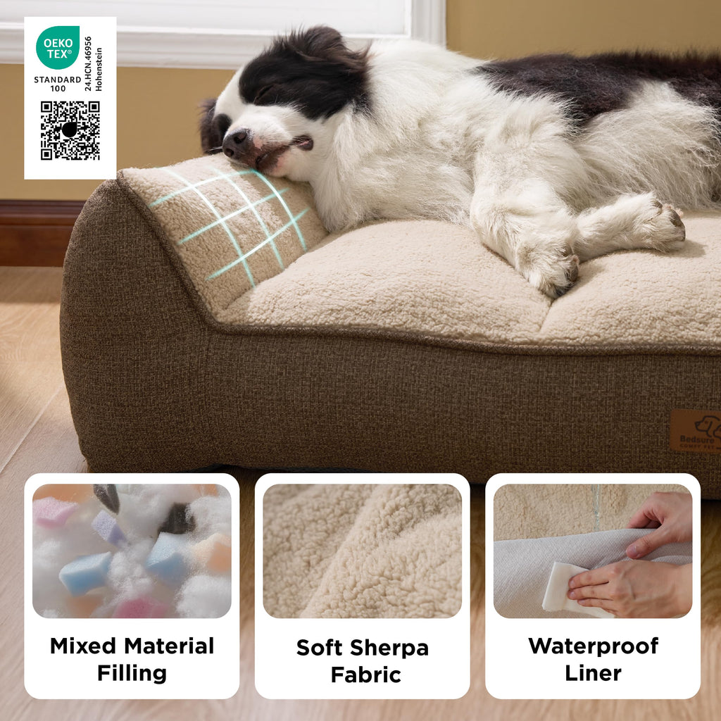 Bedsure SupportMax™ Extra Thick Orthopedic XL Dog Bed for Extra Large Dogs