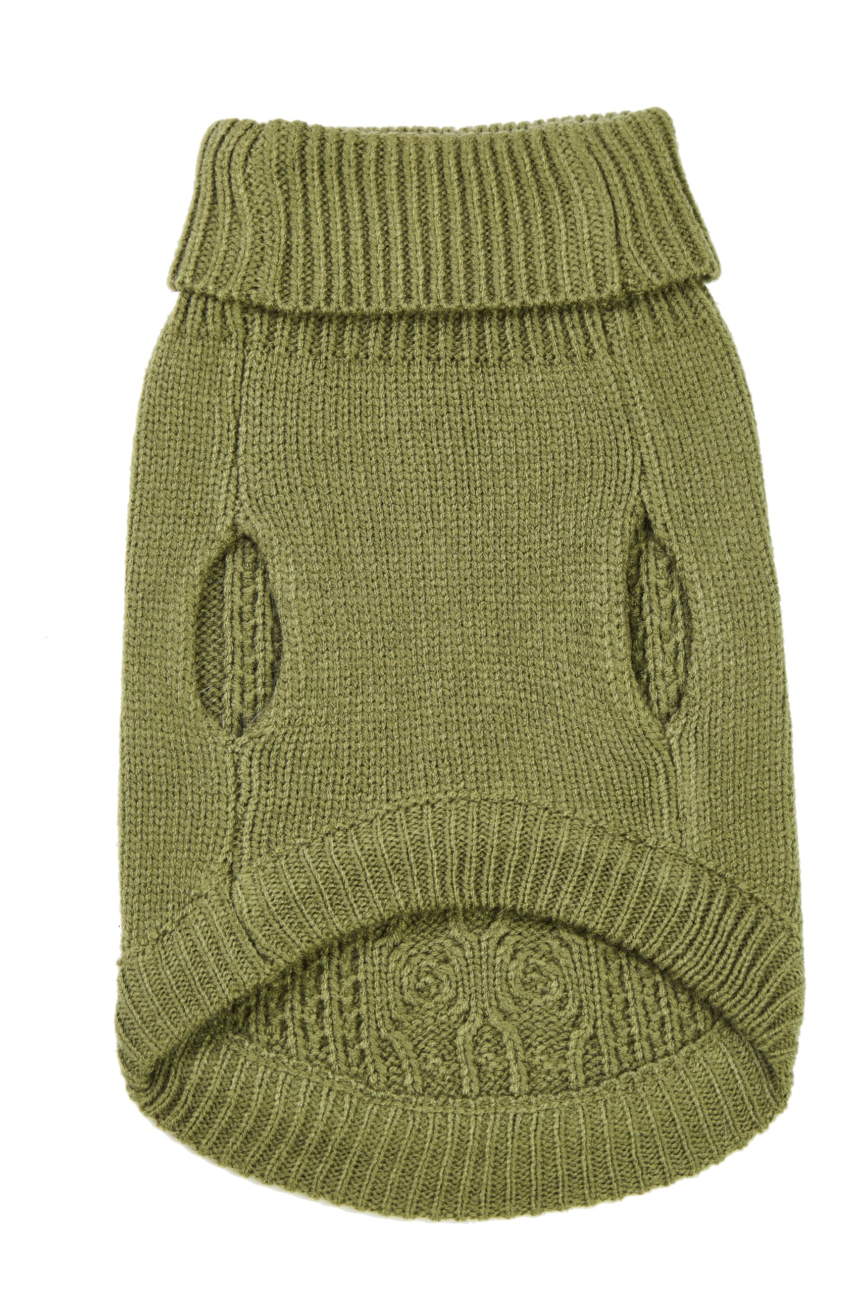 Jnancun Cat Sweater Stretchy,19 Colors,6 Sizes,Snug Winter (Olive Green, Large, Vest)