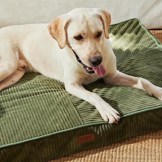 FUKUMARU X-Large Dog Bed, Thickened Waterproof Dog Mat with Washable Cover