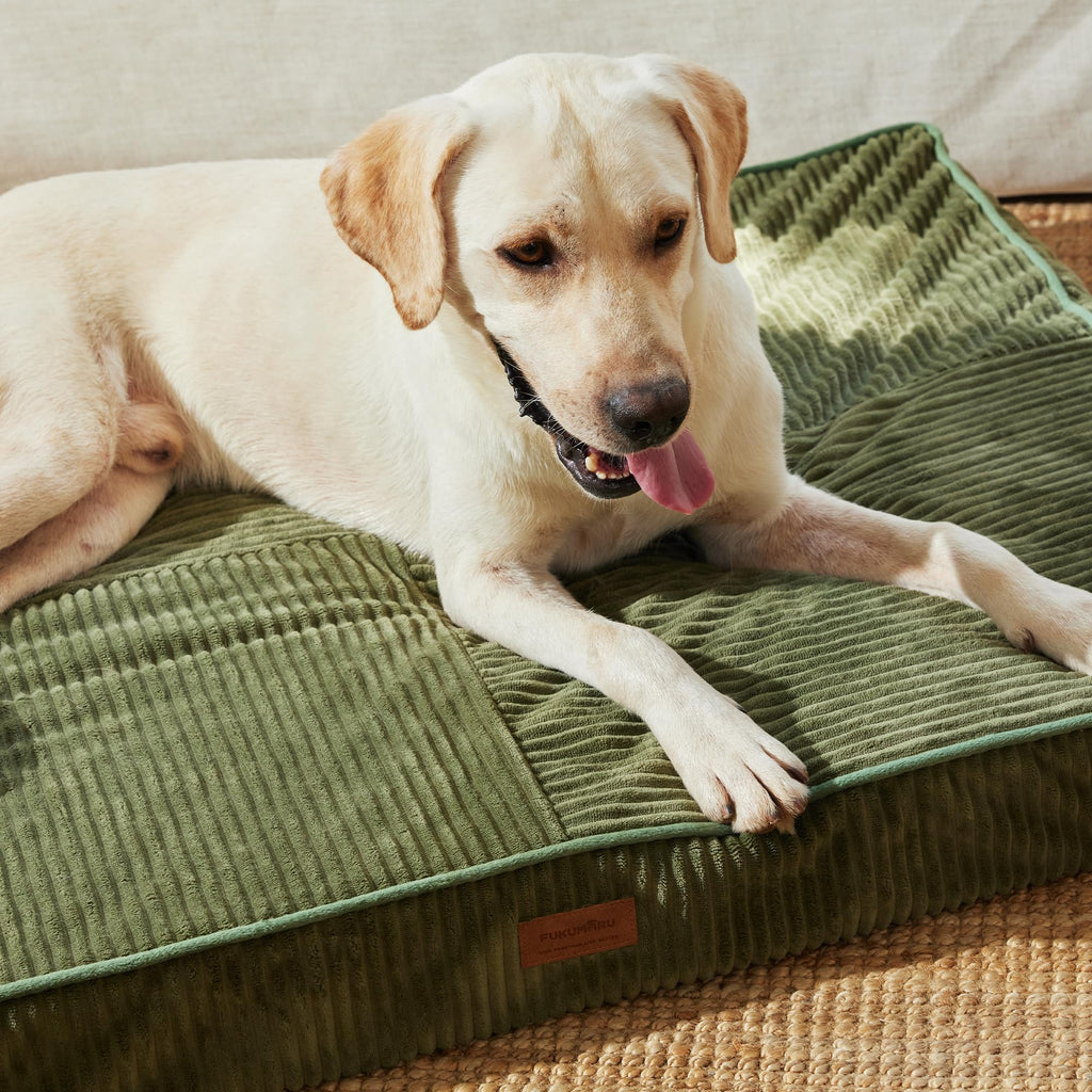FUKUMARU Large Dog Bed, Thickened Waterproof Dog Mat with Washable Cover