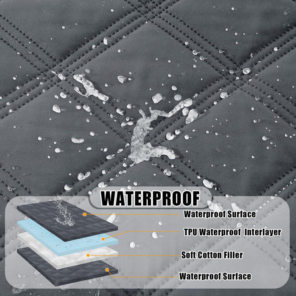 Smiry Waterproof Dog Bed Cover, Reversible Pet Blanket for Sofa Couch