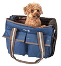 Pet Life Pet Carrier - Dual-Pocketed Airline Approved Carrier - Blue