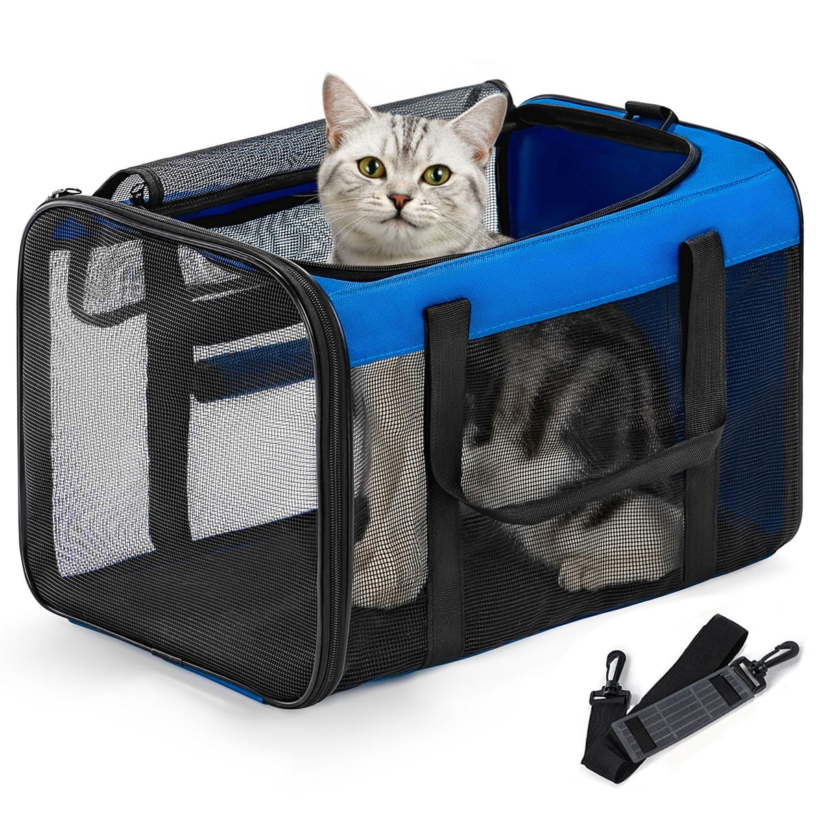 Conlun Dog Carrier Bag,Soft-Sided Pet Carriers for Dogs-L,Black