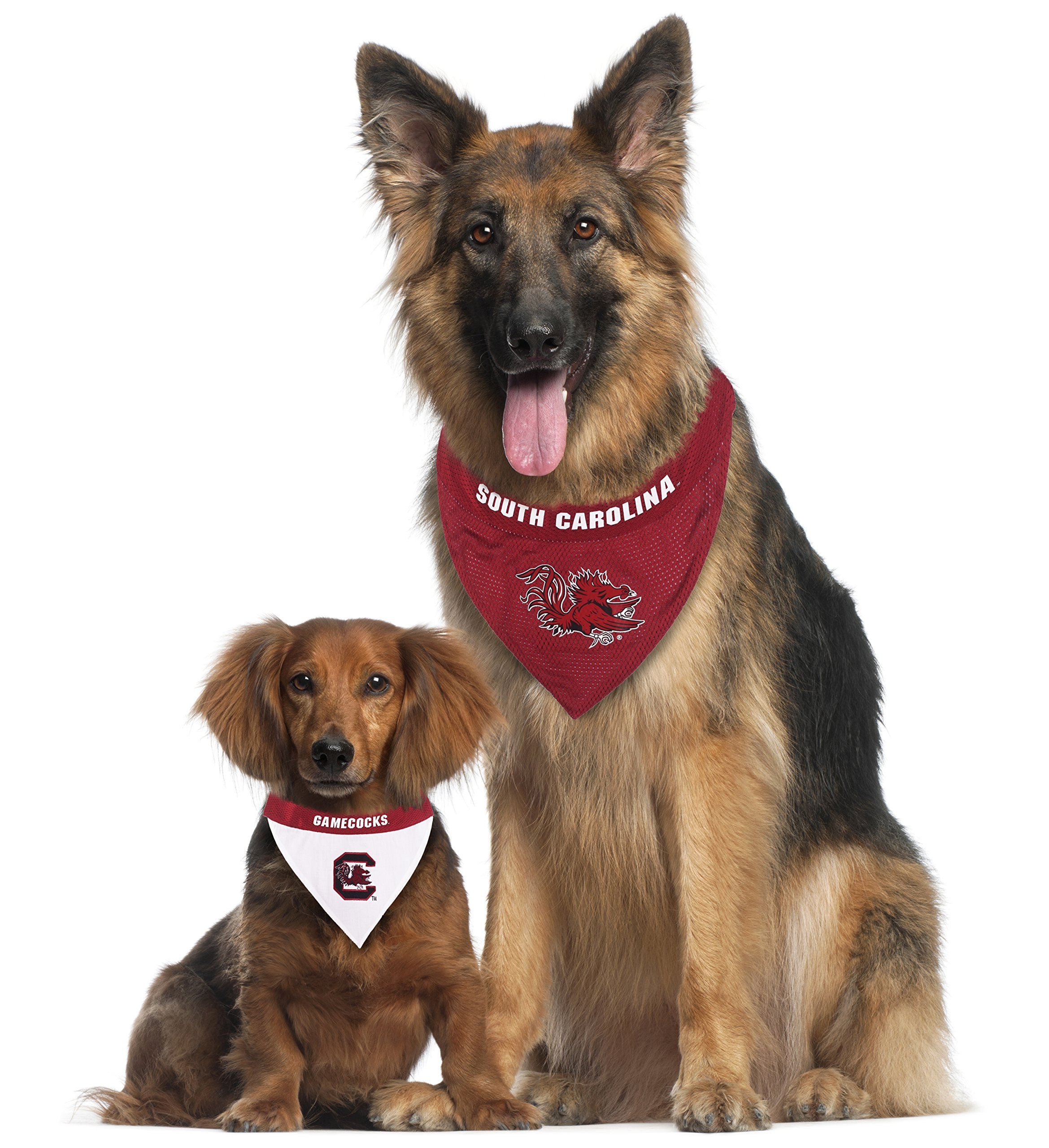 Pets First Collegiate Pet Accessories, Reversible Bandana, South Carolina Gamecocks, Large/X-Large