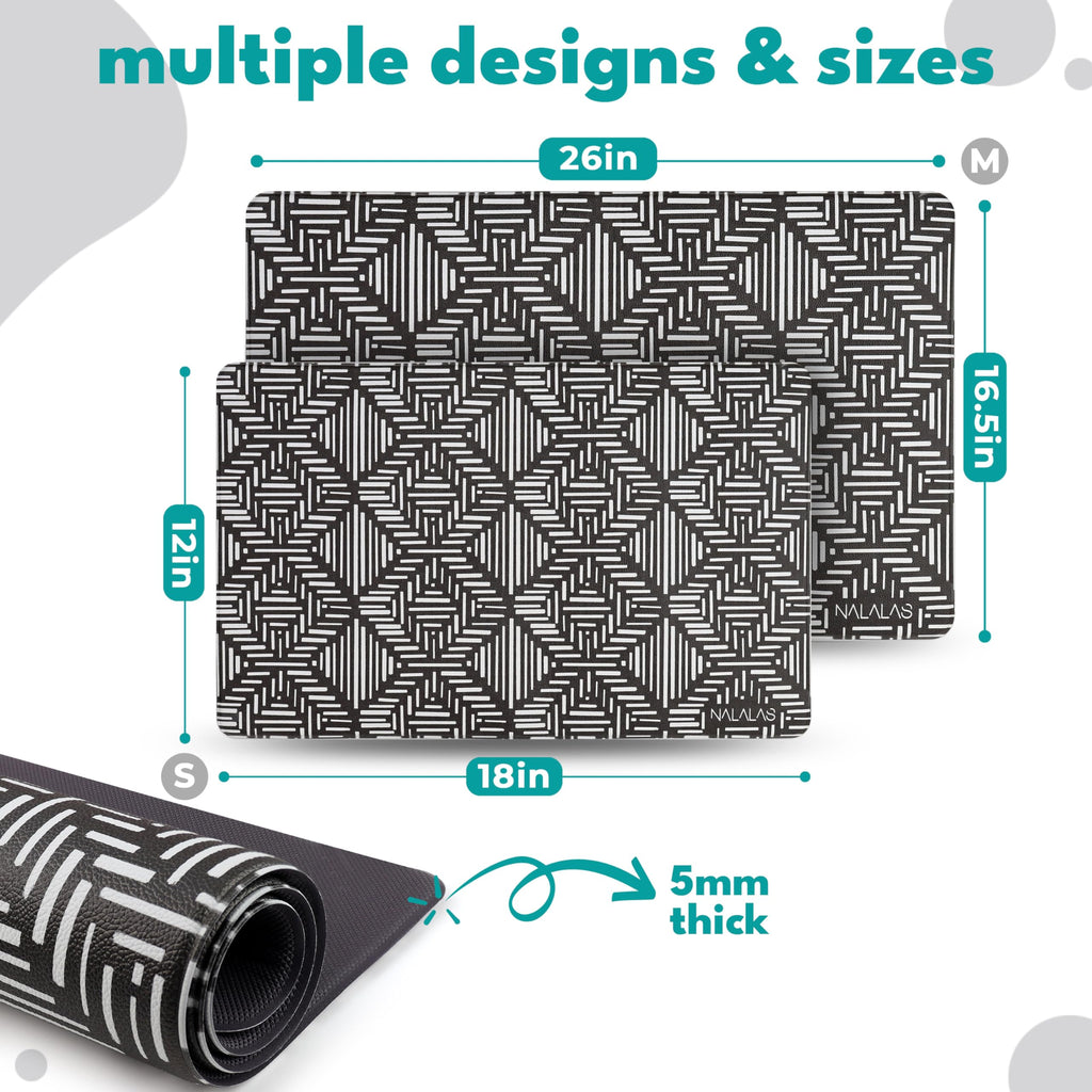 NALALAS Dog Mat for Food and Water, Cat Feeding Mat | Waterproof Dog Bowl Mat | Non-Slip Pet Food Mat for Floors | Pet Mats for Food and Water | Easy to Clean