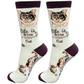 E&S Pets Pet Lover Socks, Life is Better with a Calico Cat, One Size fits Most
