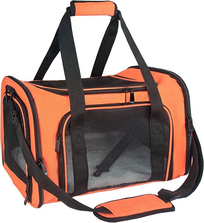 NextFri Soft-Sided Pet Carrier for Cats Small Dogs of 15 Lbs Medium Purple