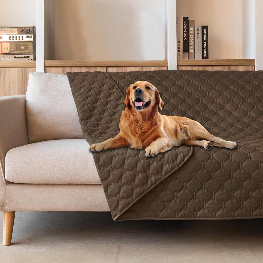 gogobunny 3X Stronger Waterproof Pet Blanket, Scratch Proof Furniture Protector for Dogs Cats, Reversible Cover 82x120 Inch — 82x102 Inch (Pack of 1)