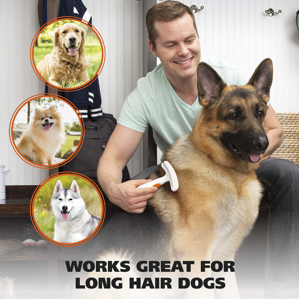 Wahl 2-in-1 Combination Double Row Pet Rake with Hair Shedding Blade